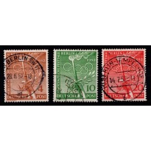 1952 - Berlin - AFA 88-90 - Frimærke - Stemplet.